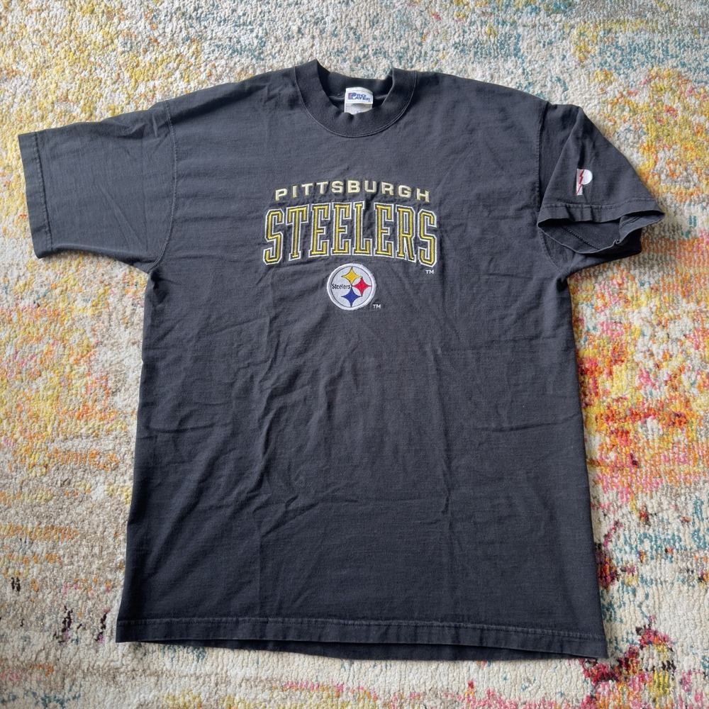 Vintage Pro Player Pittsburgh Steelers T-Shirt‎ Black XL